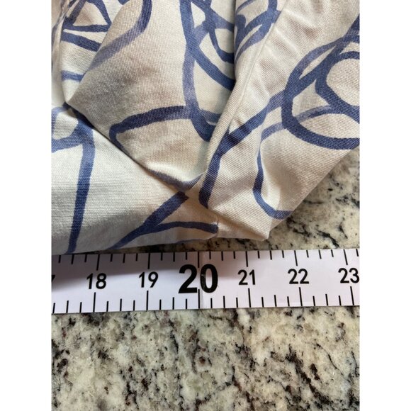 Sigrid Olsen Abstract Floral Jacket Blue White Sz 12 Y2K Preppy Chic Retro - Picture 6 of 9